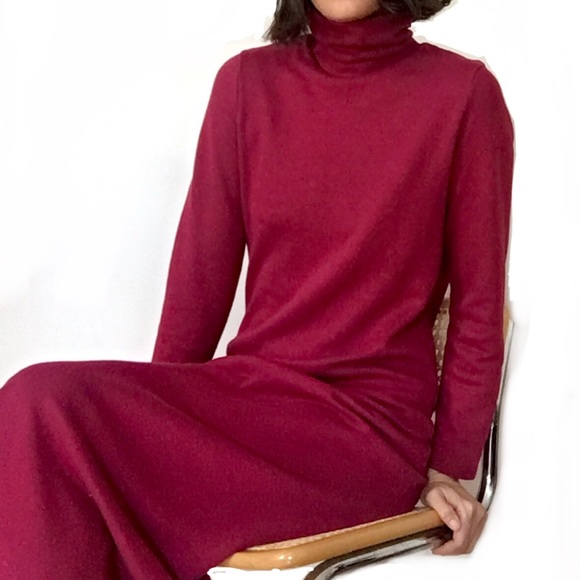 Dresses & Skirts - Cotton knit turtleneck dress